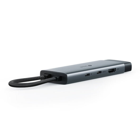 DOCKING STATION TP-Link, porturi USB: USB 3.0x2 + USB-C PDx1, USB-C x 1, 1 x HDMI, RJ-45 Gigabit x 1 conectare prin USB Type-C,lungime cablu 10 cm, gri, "UH6120C"