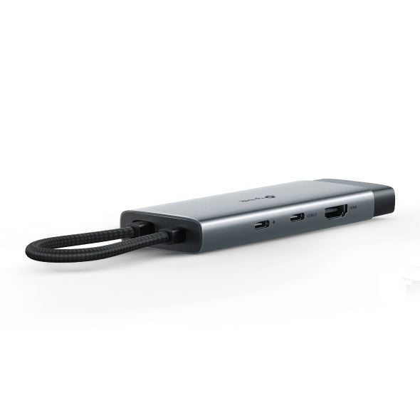 DOCKING STATION TP-Link, porturi USB: USB 3.0x2 + USB-C PDx1, USB-C x 1, 1 x HDMI, Card Reader x 1, conectare prin USB Type-C,lungime cablu 10 cm, gri, "UH7020C"