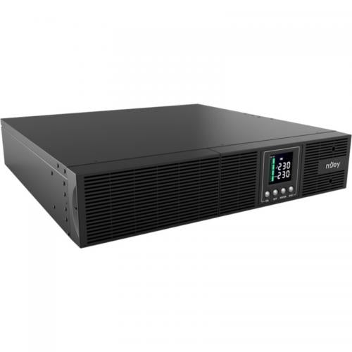 UPS Njoy "Aster 2000", Online, Tower/rack, 1800 W, fara AVR, IEC x 8, display LCD, back-up 11 - 20 min. "UPCMCOP920HASCG01B"