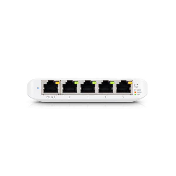 SWITCH PoE UBIQUITI, port Gigabit x 5, SFP nu, managed, carcasa plastic, "USW-FLEX-MINI"