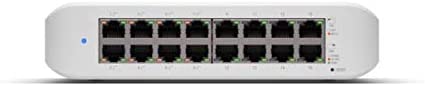 SWITCH PoE UBIQUITI, port Gigabit x 16, SFP nu, managed, carcasa plastic, "USW-LITE-16-POE"