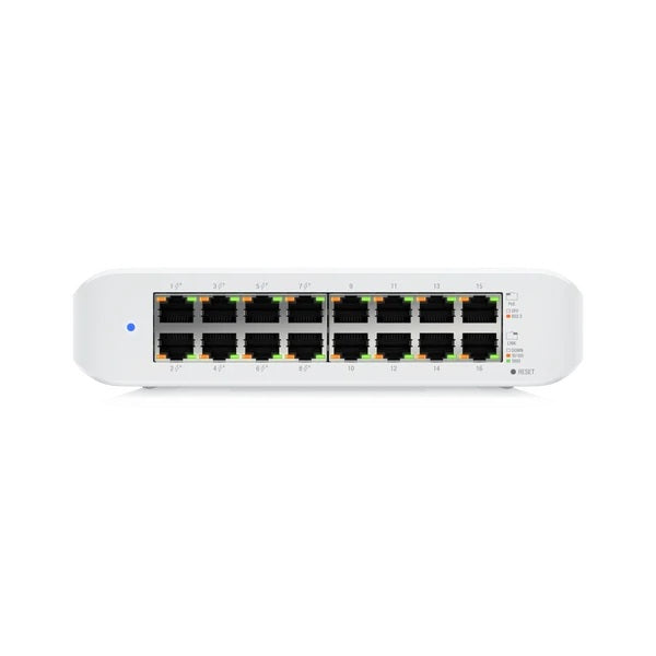 SWITCH. PoE Ubiquiti UniFi Desktop 16Port Gigabit Switch with PoE "USW-LITE-16-POE-EU"