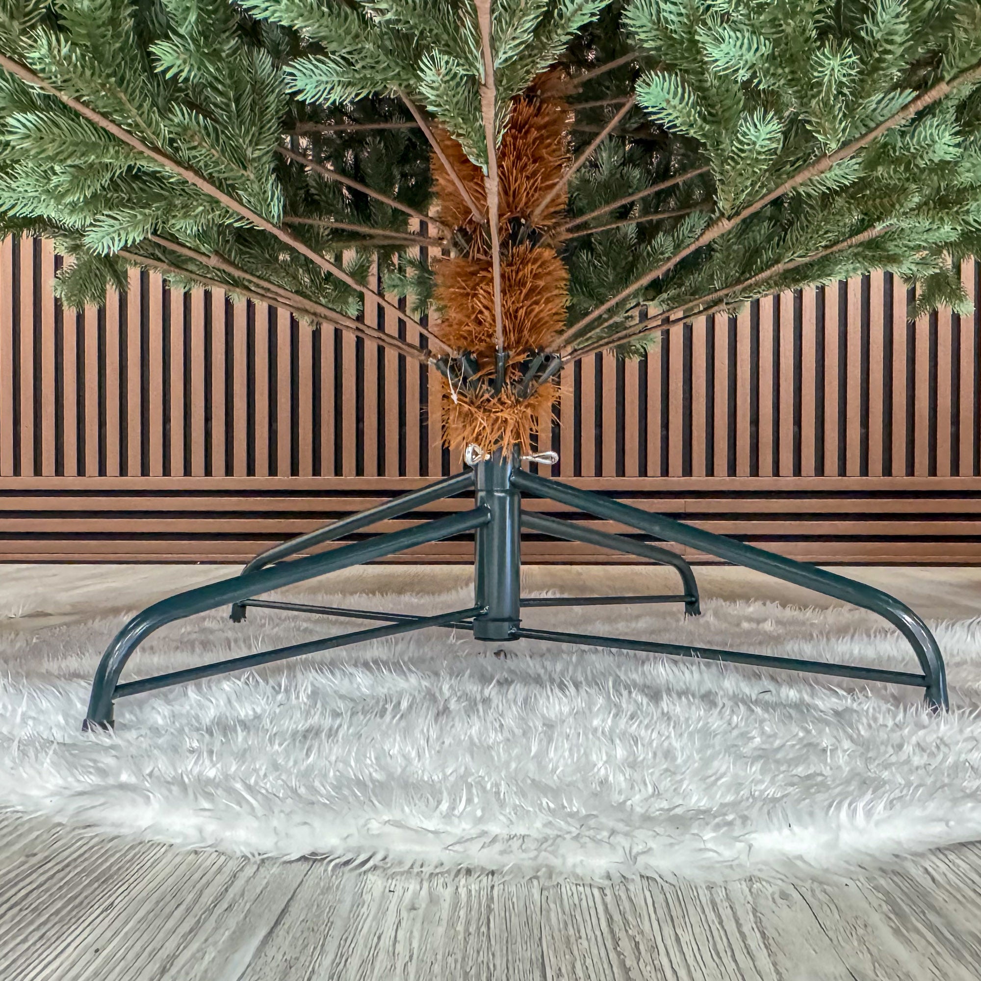 Brad artificial Sersimo, Hollandia, verde cu varfuri argintii, integral 3D, 210 cm