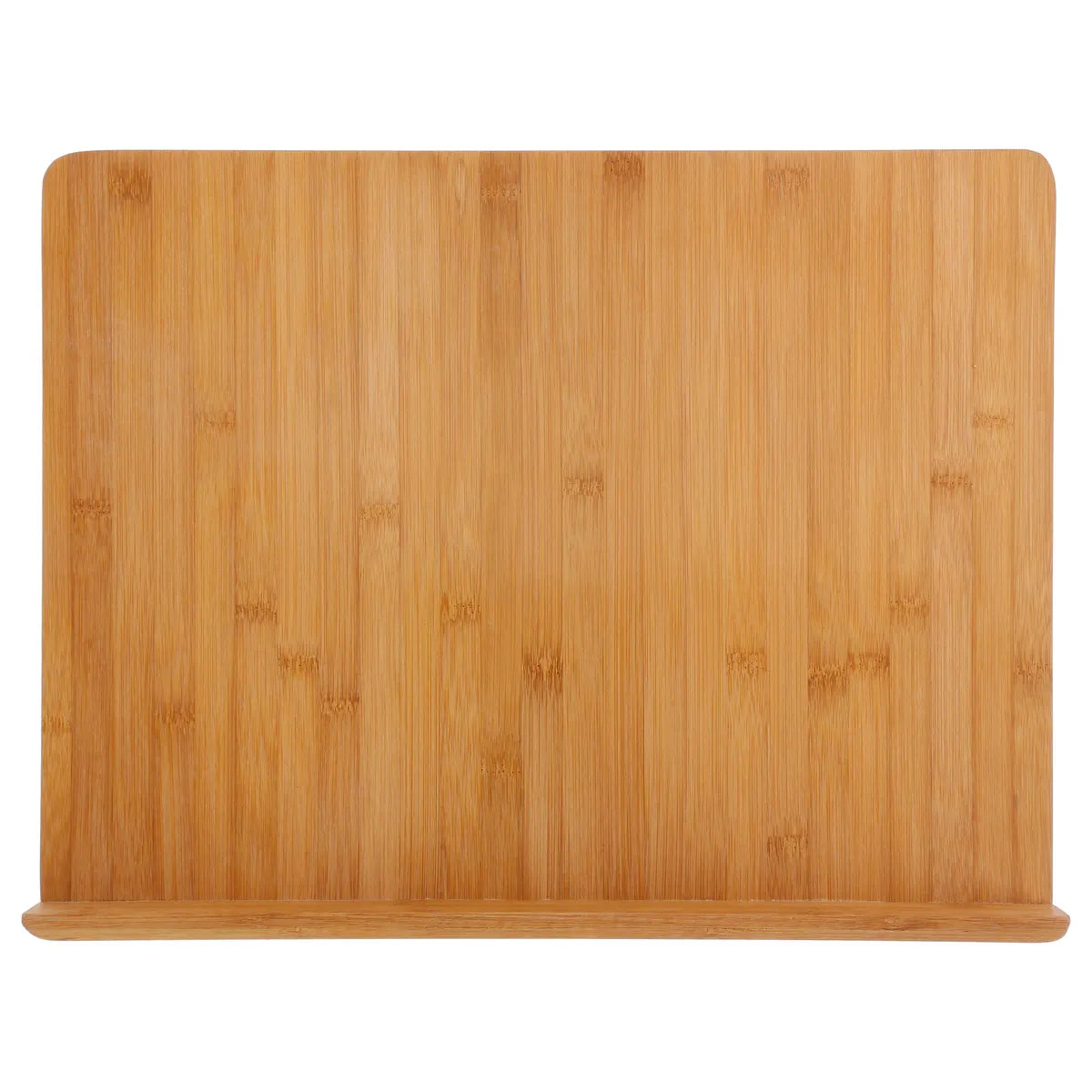 Tocator bucatarie 5Five Bamboo cu sant de colectare, bambus, 45x34 cm, natur