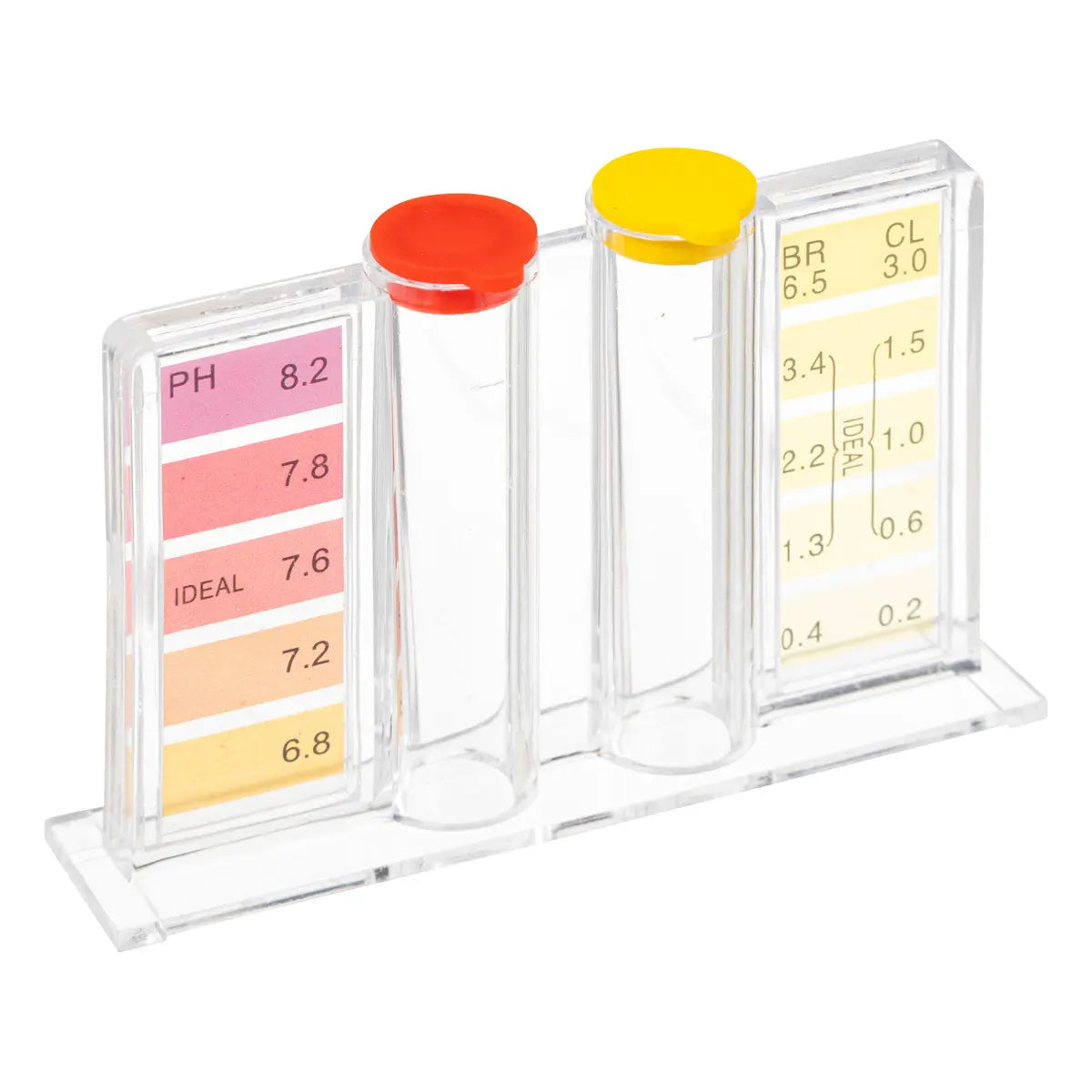 Kit test analiza apa, pentru piscine si SPA, masurare pH si clor, cu reactivi lichizi