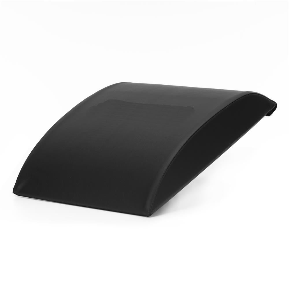 Suport lombar fitness pentru abdomene, spuma si MDF, 38x30x8 cm, negru