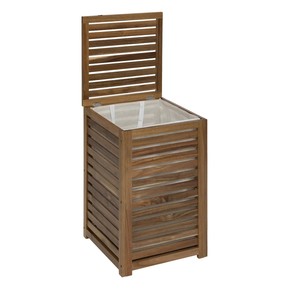 Cos rufe 65L 5Five Acacia din lemn de acacia, 40x40x60 cm, natur