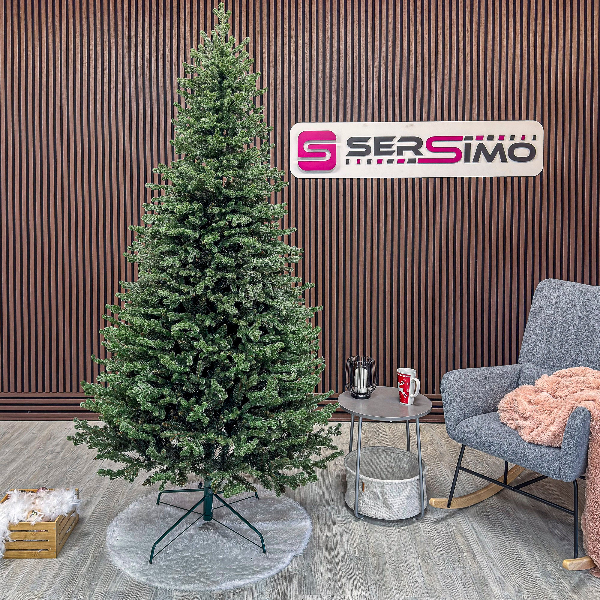 Brad artificial Christmas Deluxe by Sersimo, Viena Slim, 2D+3D, 230cm