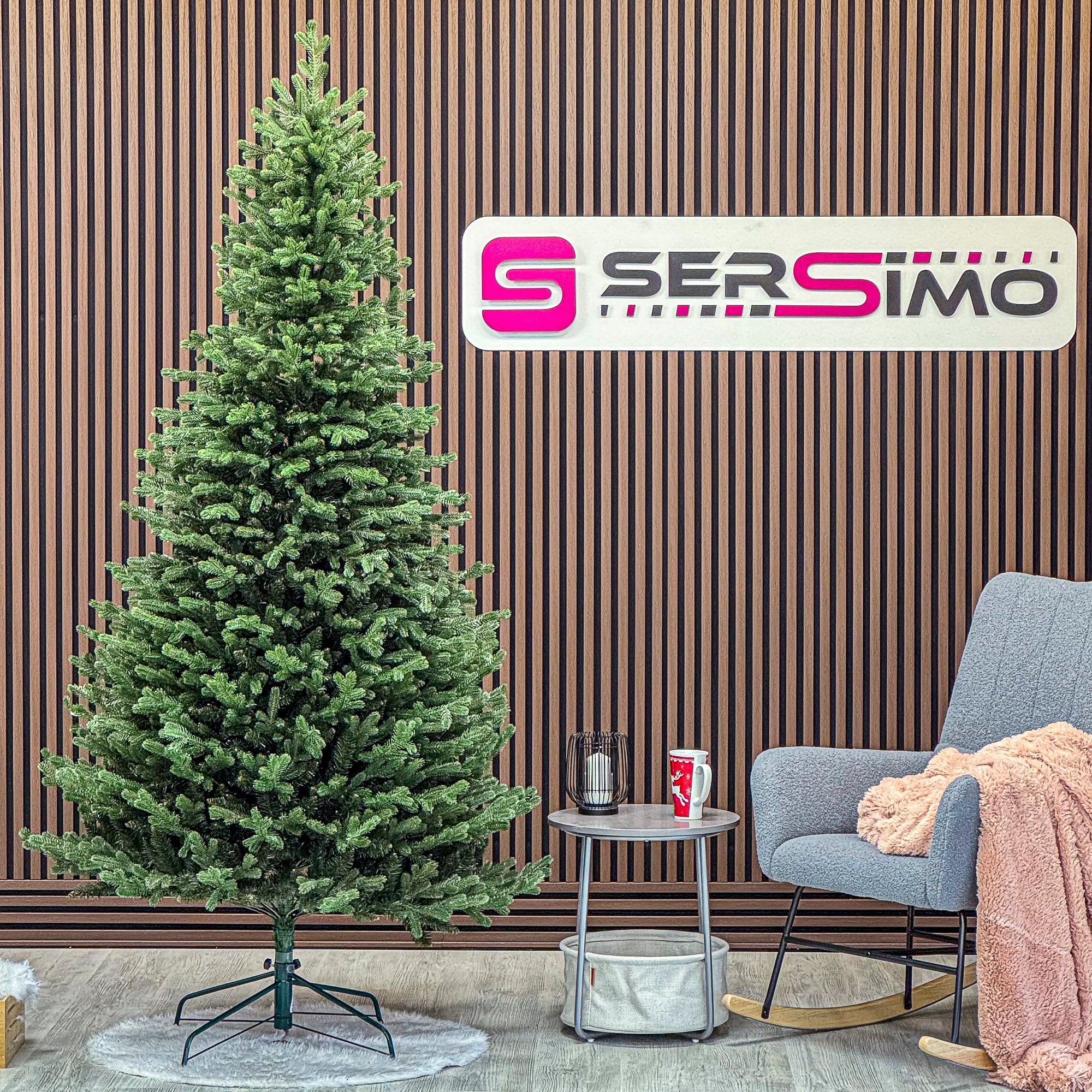 Brad artificial Christmas Deluxe by Sersimo, Viena Slim, 2D+3D, 230cm