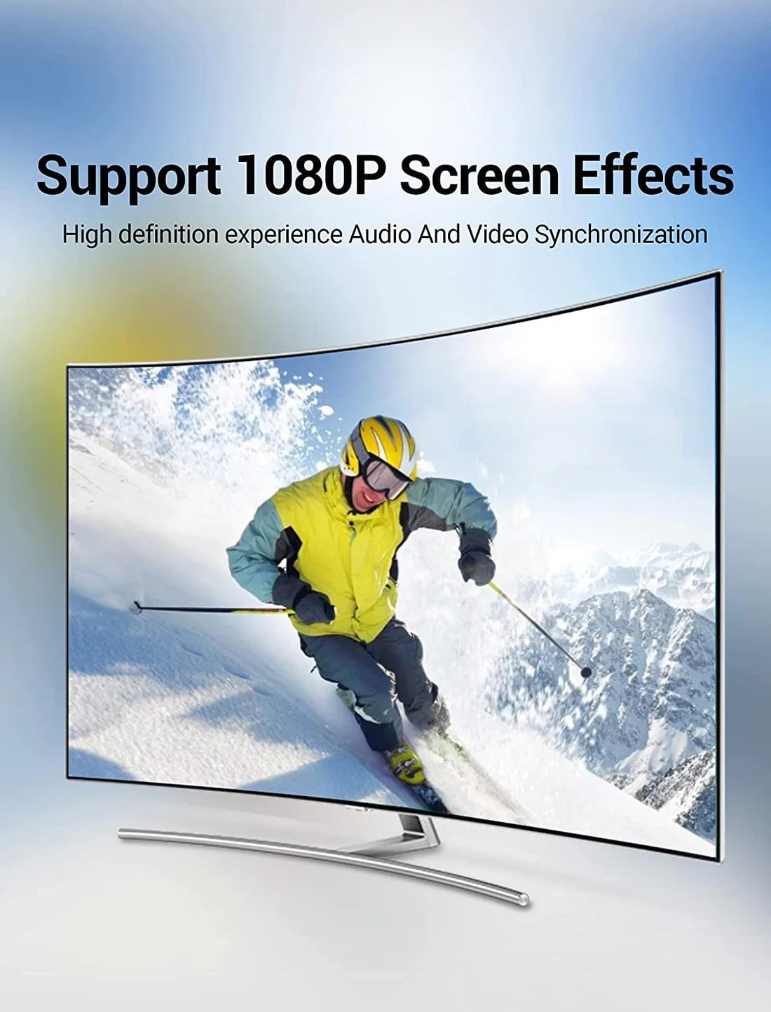 Cablu video Vention, HDMI(T) la HDMI(T), 1.5m, rezolutie maxima 4K la 60Hz, conectori auriti, cupru, plat, invelis PVC, negru, "VAA-B02-L150" - 6922794719972