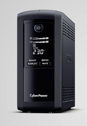 UPS CYBER POWER Line Int. cu manag,LCD,tower,700VA/390W,AVR,6xIEC C13,LCD,1x12V/7Ah,Backup 1- 8 min,incarcare 8h,USB,port RS232,combo RJ45,GreenP "VP700EILCD"
