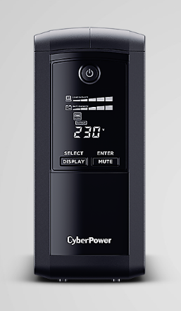 UPS CYBER POWER Line Int. cu manag,LCD,tower,700VA/390W,AVR,6xIEC C13,LCD,1x12V/7Ah,Backup 1- 8 min,incarcare 8h,USB,port RS232,combo RJ45,GreenP "VP700EILCD"