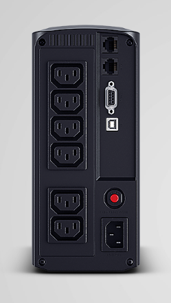 UPS CYBER POWER Line Int. cu manag,LCD,tower,700VA/390W,AVR,6xIEC C13,LCD,1x12V/7Ah,Backup 1- 8 min,incarcare 8h,USB,port RS232,combo RJ45,GreenP "VP700EILCD"