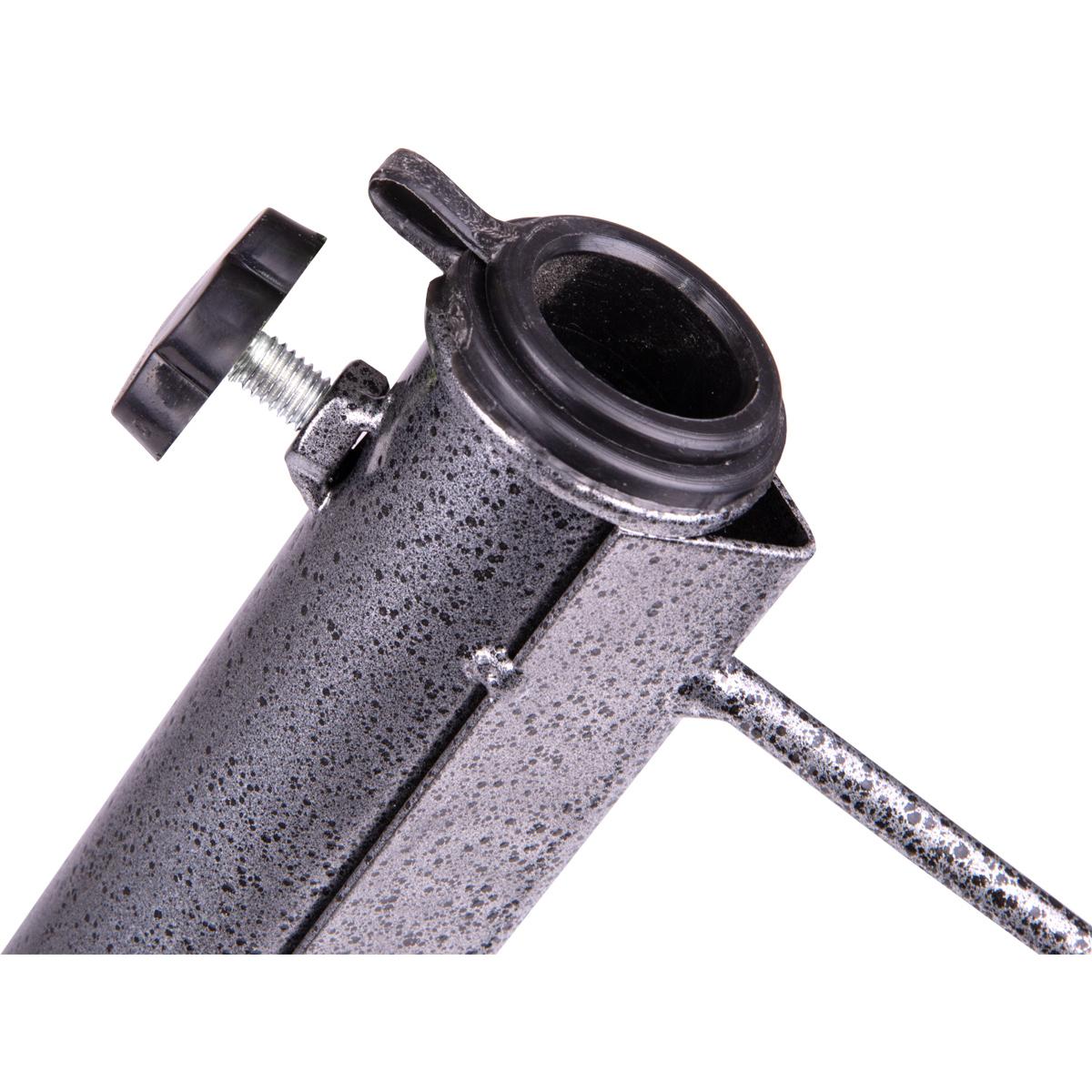 Suport metalic pentru umbrela de plaja sau gradina, cu infigere in sol, diametru tije 25–35 mm, 42 cm