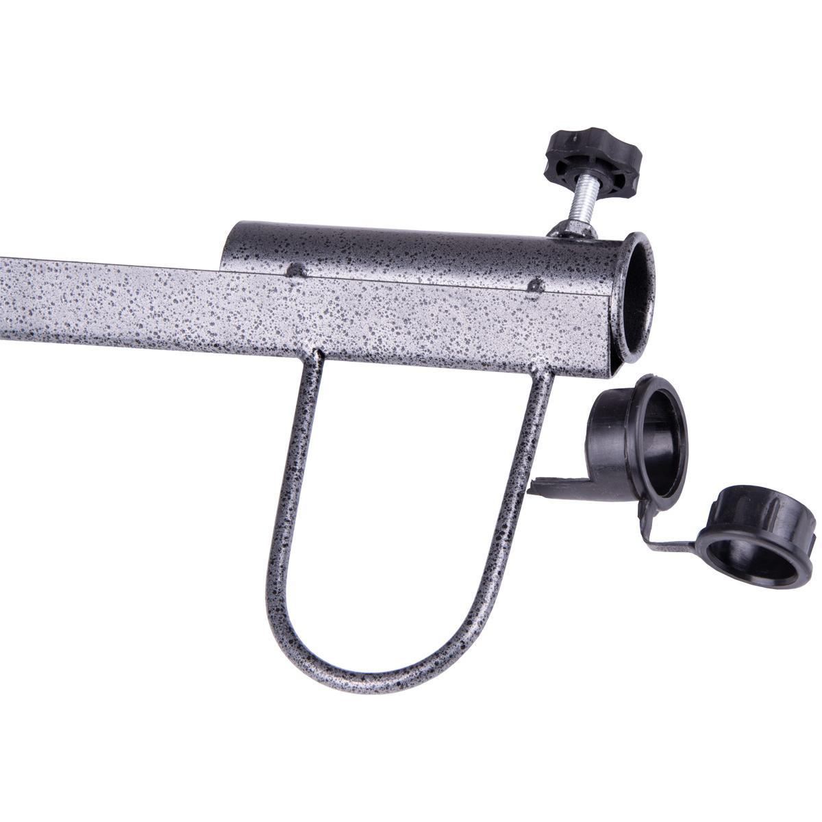 Suport metalic pentru umbrela de plaja sau gradina, cu infigere in sol, diametru tije 25–35 mm, 42 cm