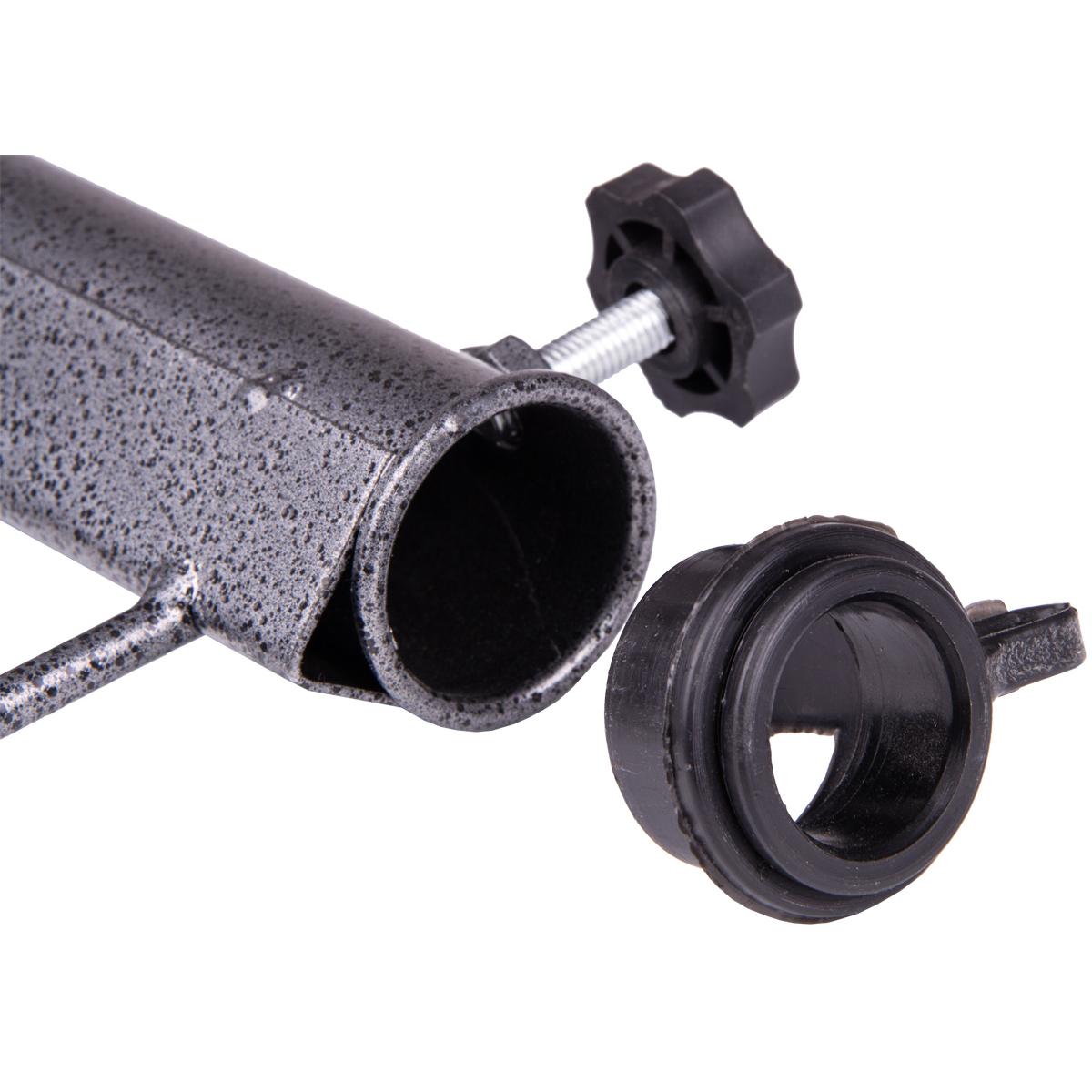 Suport metalic pentru umbrela de plaja sau gradina, cu infigere in sol, diametru tije 25–35 mm, 42 cm