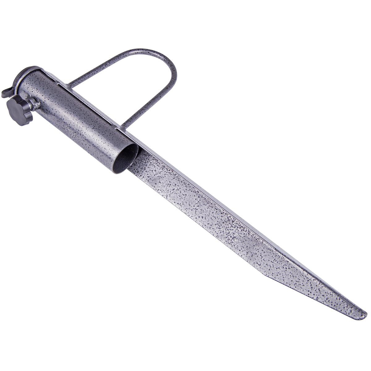 Suport metalic pentru umbrela de plaja sau gradina, cu infigere in sol, diametru tije 25–35 mm, 42 cm