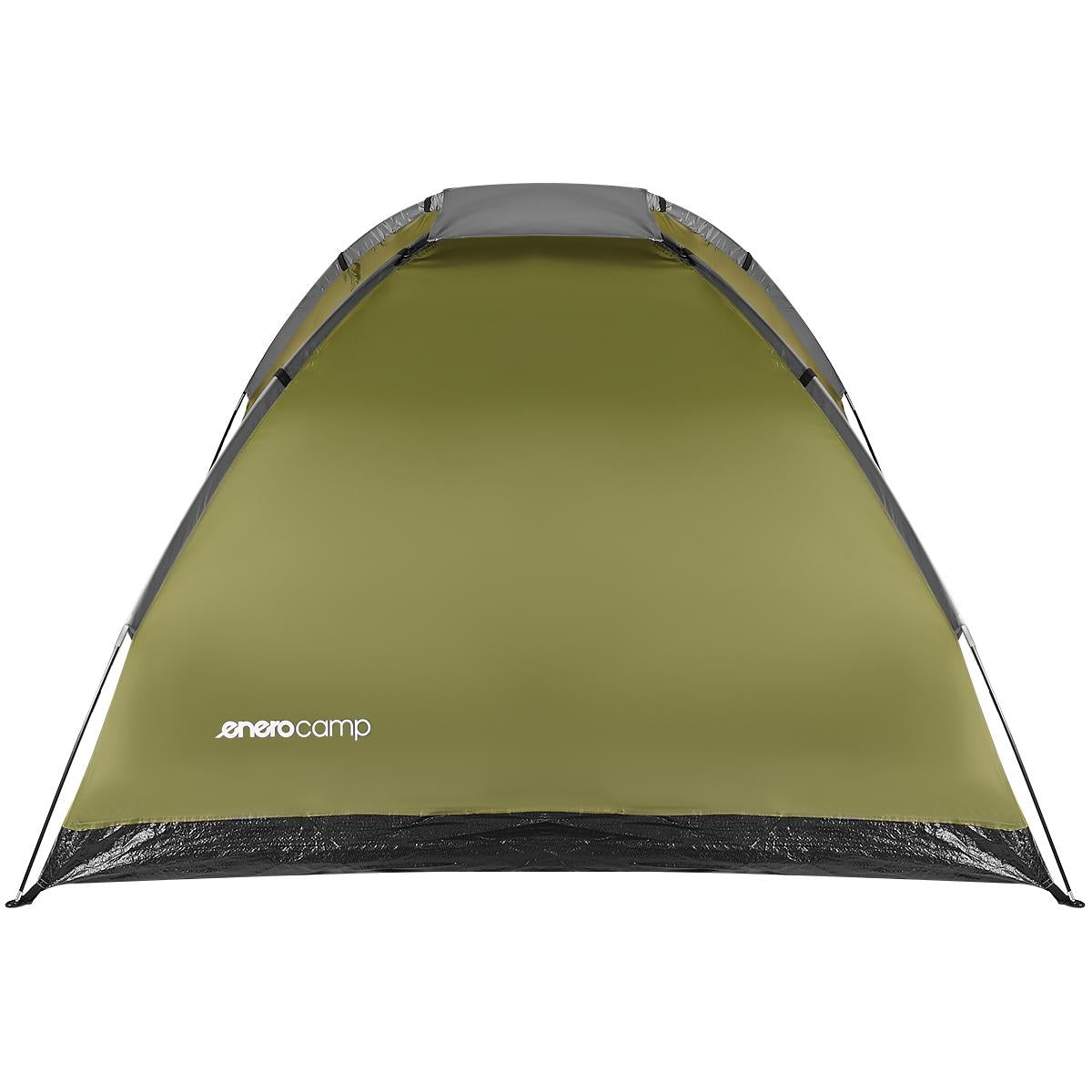 Cort camping 4 persoane, impermeabil 3000 mm, 200x200x115 cm, plasa insecte, verde