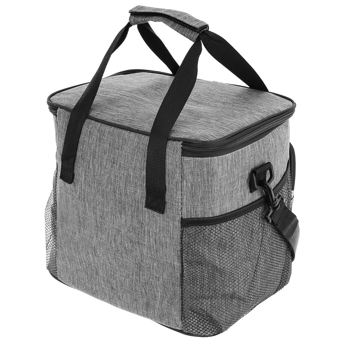Geanta termoizolanta 18L, cu buzunare exterioare si curea reglabila, 29x23x27 cm, gri