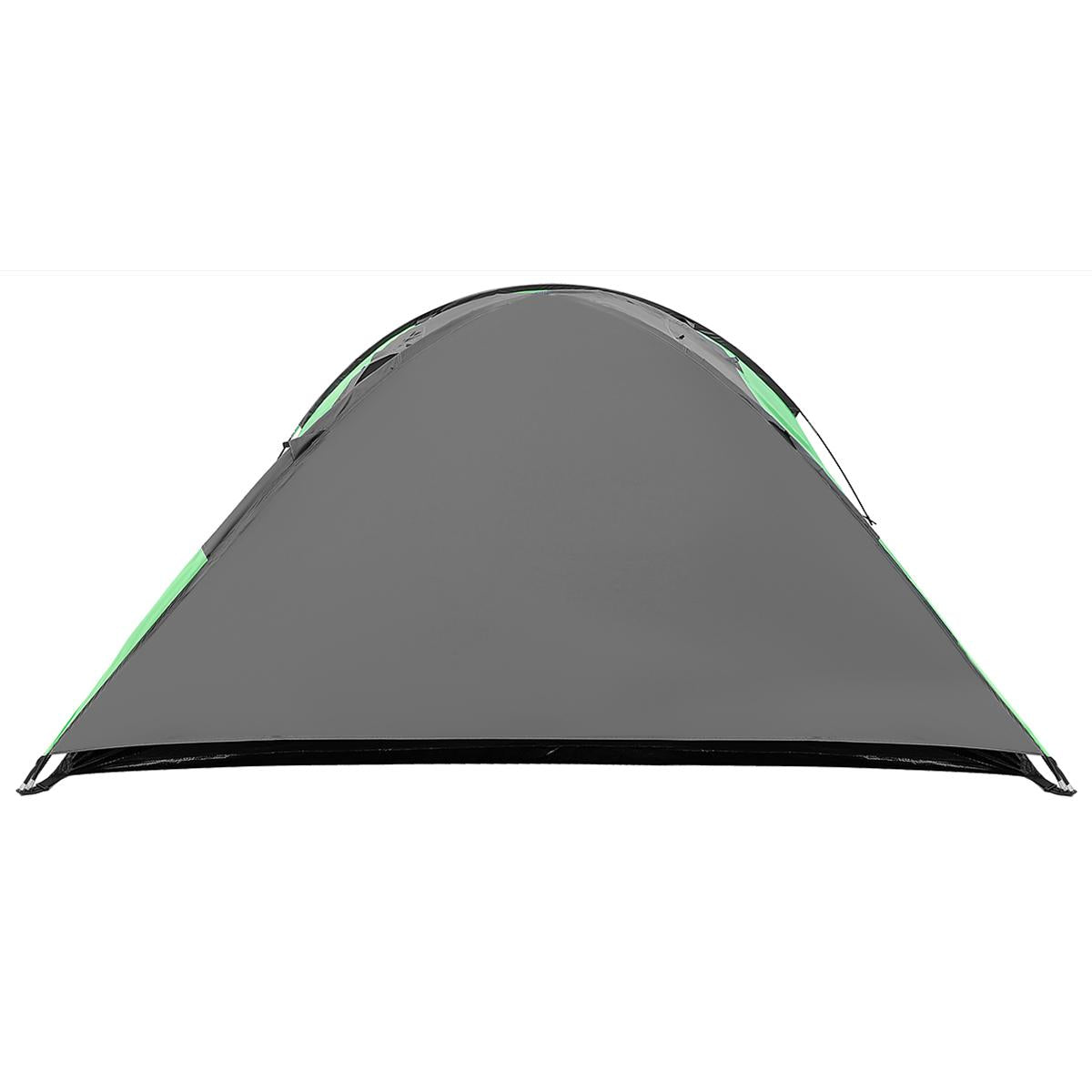 Cort camping 4 persoane cu antreu, protectie UV, impermeabil 3000 mm, 330x250x105 cm, gri