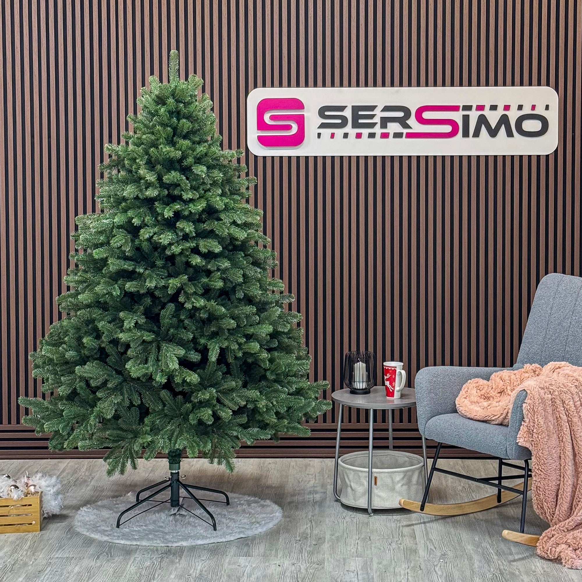 Brad artificial Christmas Deluxe by Sersimo, Versailles Select, integral 3D, 210 cm
