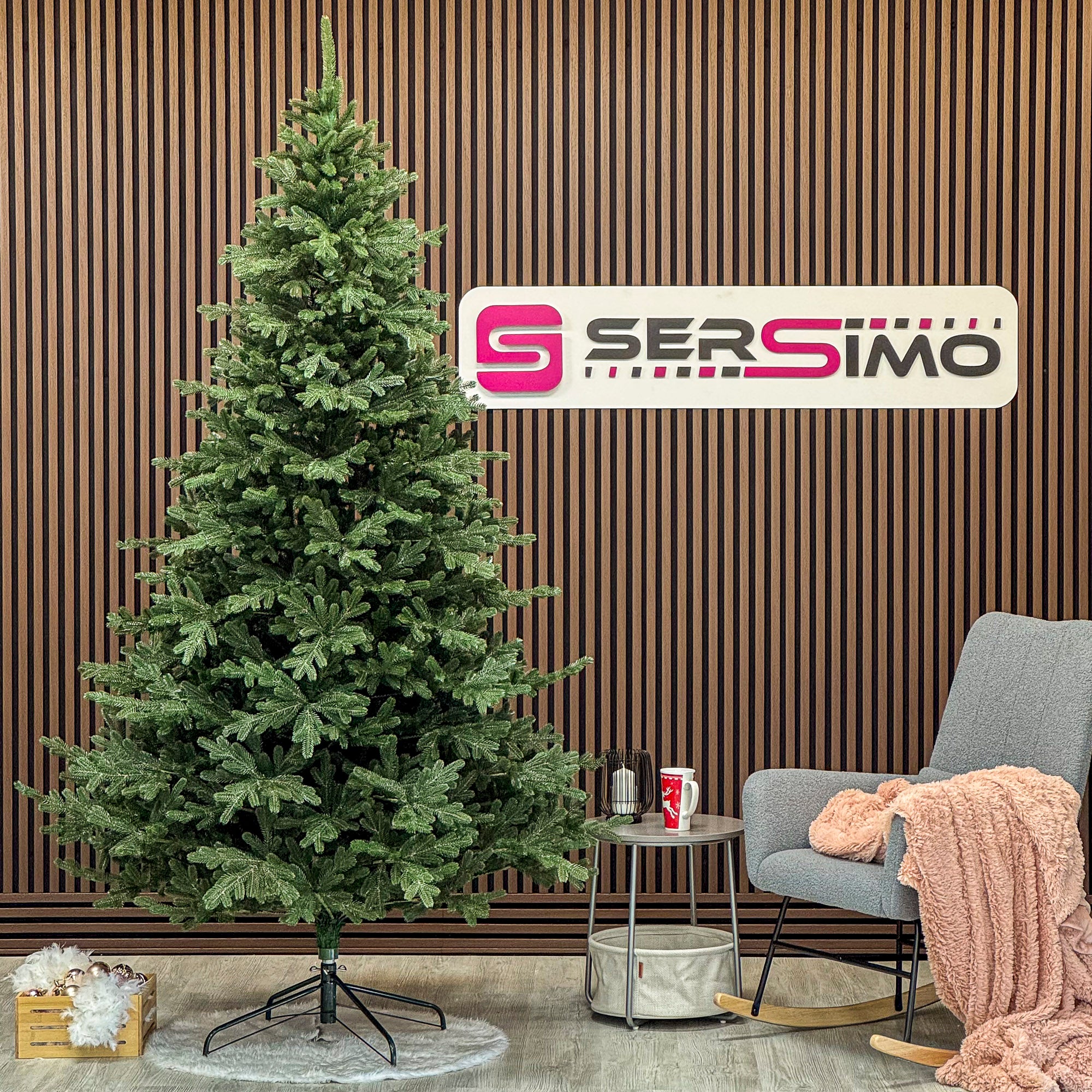 Brad artificial Christmas Deluxe by Sersimo, Viena Select, integral 3D, 300 cm