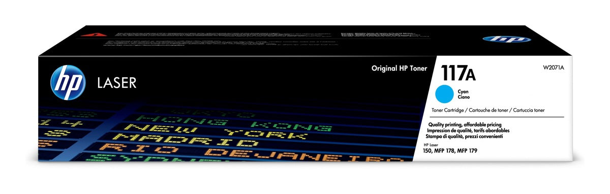 Toner Original HP Cyan, nr.117A, pentru Color LaserJet 150|MFP 178|179, 700, , "W2071A"