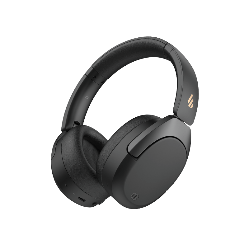 CASTI Edifier, wireless, cu fir, standard, utilizare multimedia, smartphone, microfon pe casca, conectare prin Bluetooth 5.4, USB-C, ANC, black, "W830NB-BK"