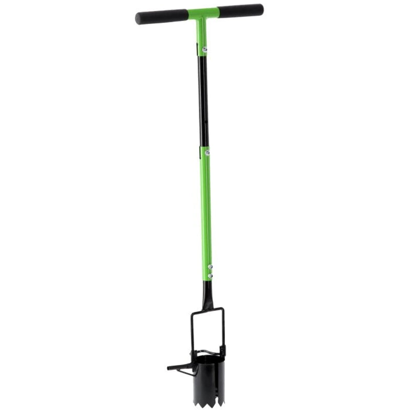 Plantator manual pentru rasaduri cu reglaj inaltime, 108 cm, otel, negru