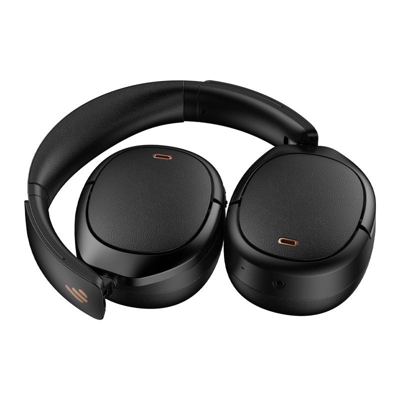 CASTI Edifier, wireless, standard, utilizare multimedia, smartphone, microfon pe casca,conectare prin Bluetooth 5.3,480mAh,driver 40mm, pliabile,ANC,USB-C, negru, "WH950NB-BK"