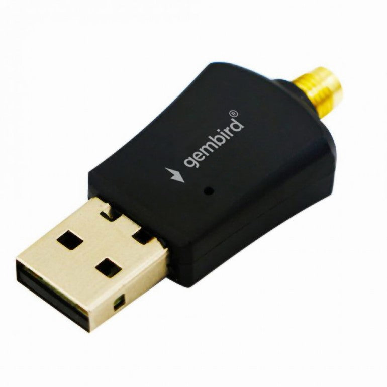 ADAPTOR RETEA GEMBIRD , extern, USB 2.0, suporta pana la 802.11n 300 Mbps, antena detasabila, "WNP-UA300P-02"