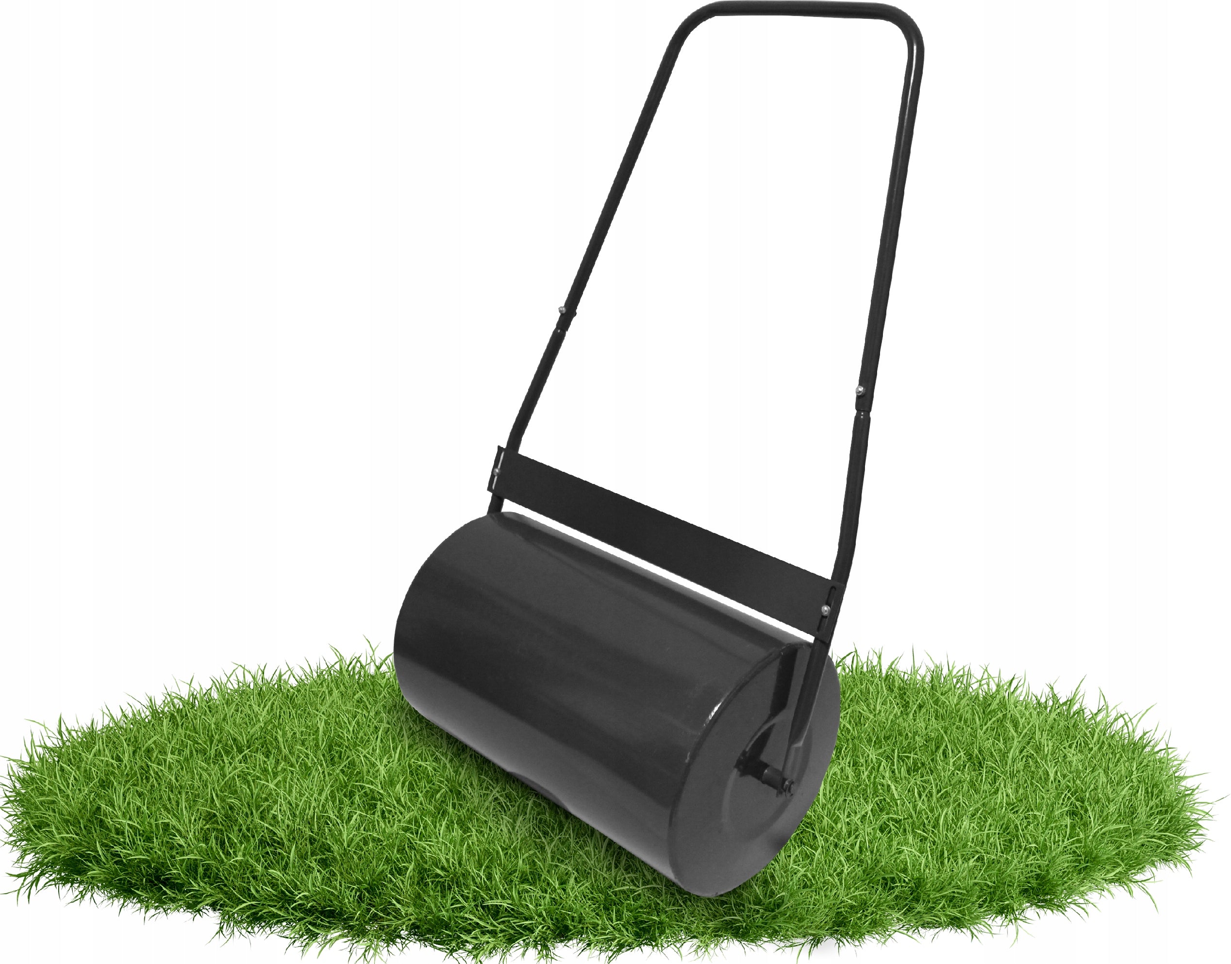 Rola manuala tavalug pentru nivelare gazon, metal, rezervor umplere apa sau nisip, latime lucru 42 cm, diametru 30 cm