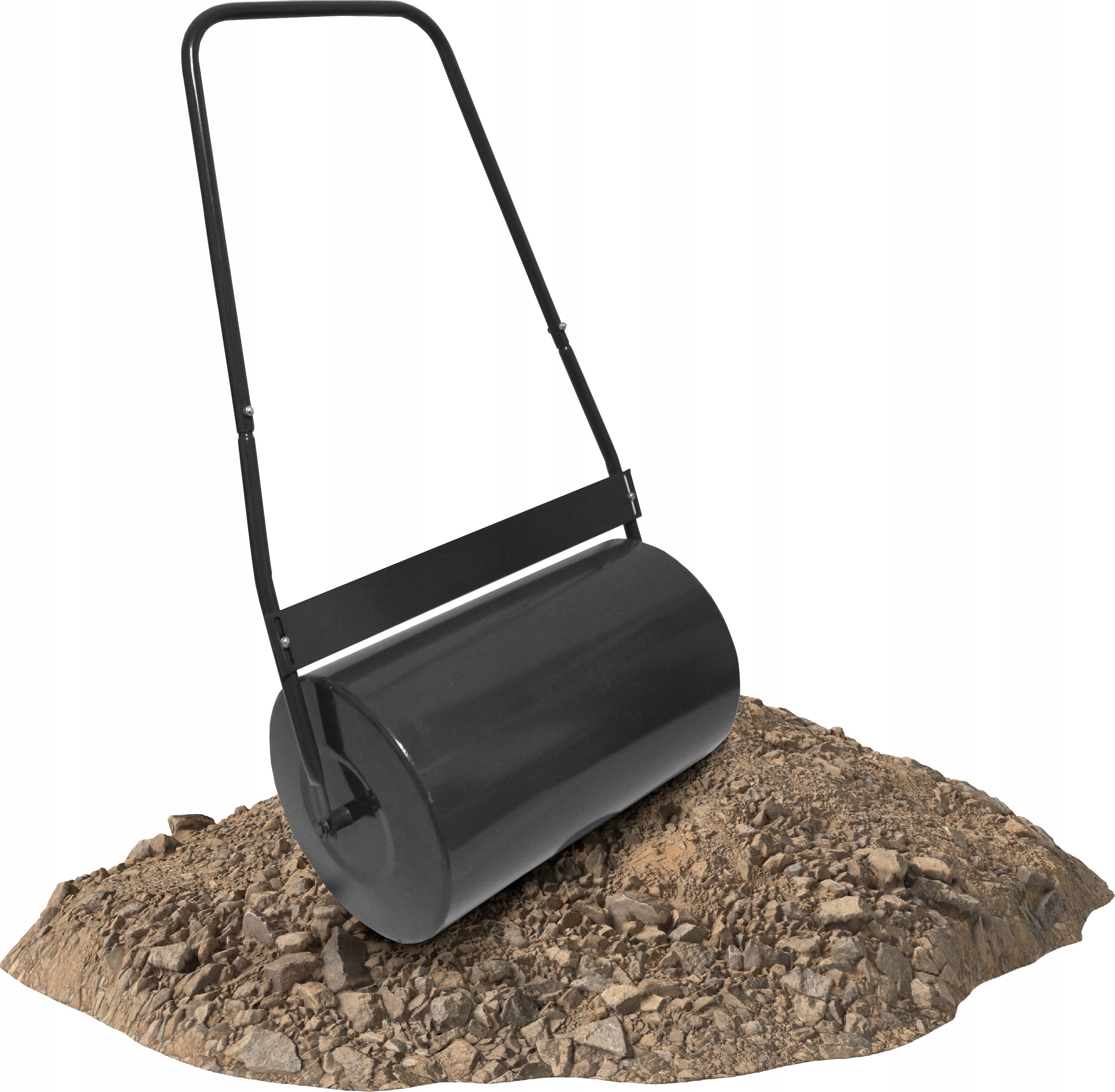 Rola manuala tavalug pentru nivelare gazon, metal, rezervor umplere apa sau nisip, latime lucru 42 cm, diametru 30 cm
