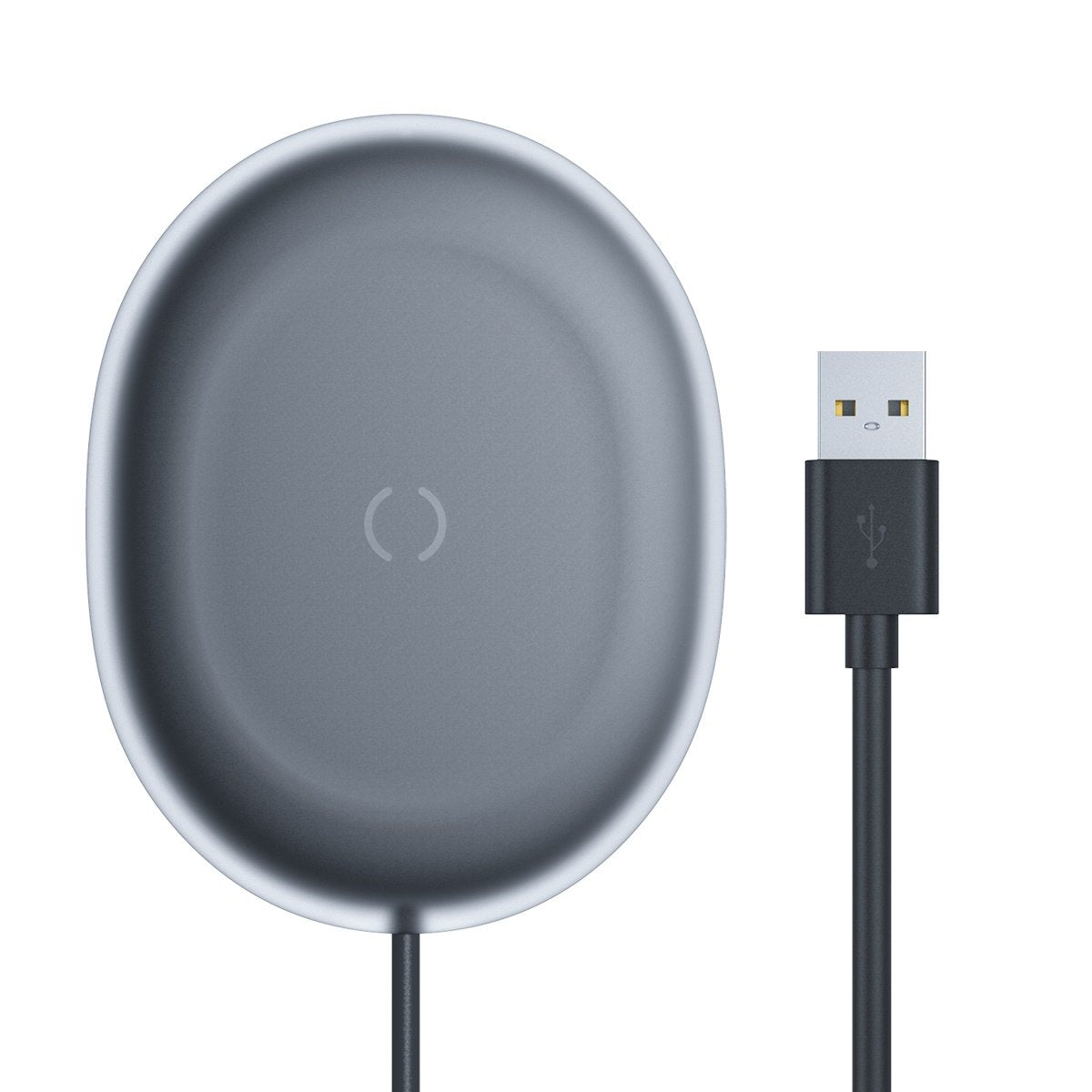 INCARCATOR wireless Baseus Jelly Qi 15W, compatibilitate smartphones, cablu Type-C la USB inclus, negru "WXGD-01" - 6953156223691