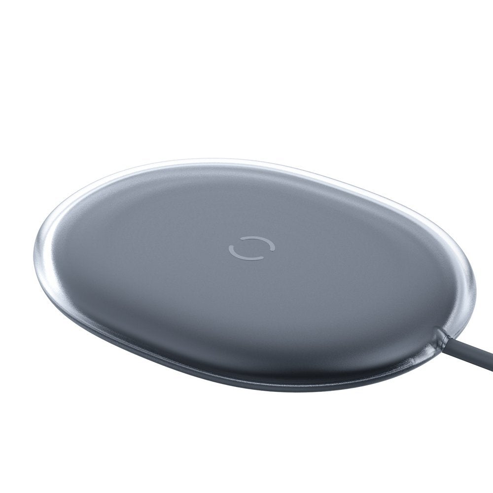 INCARCATOR wireless Baseus Jelly Qi 15W, compatibilitate smartphones, cablu Type-C la USB inclus, negru "WXGD-01" - 6953156223691