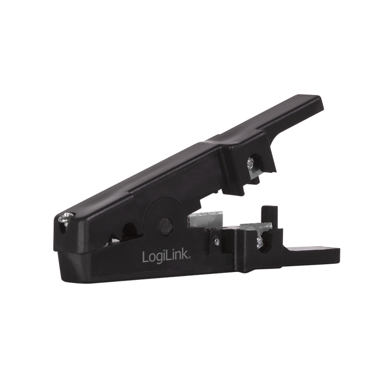 CLESTE dezizolare cablu, LOGILINK, functii: dezizolare cablu, taiere cablu 3.2-9.5mm, surub reglare diametru, negru, "WZ0005"