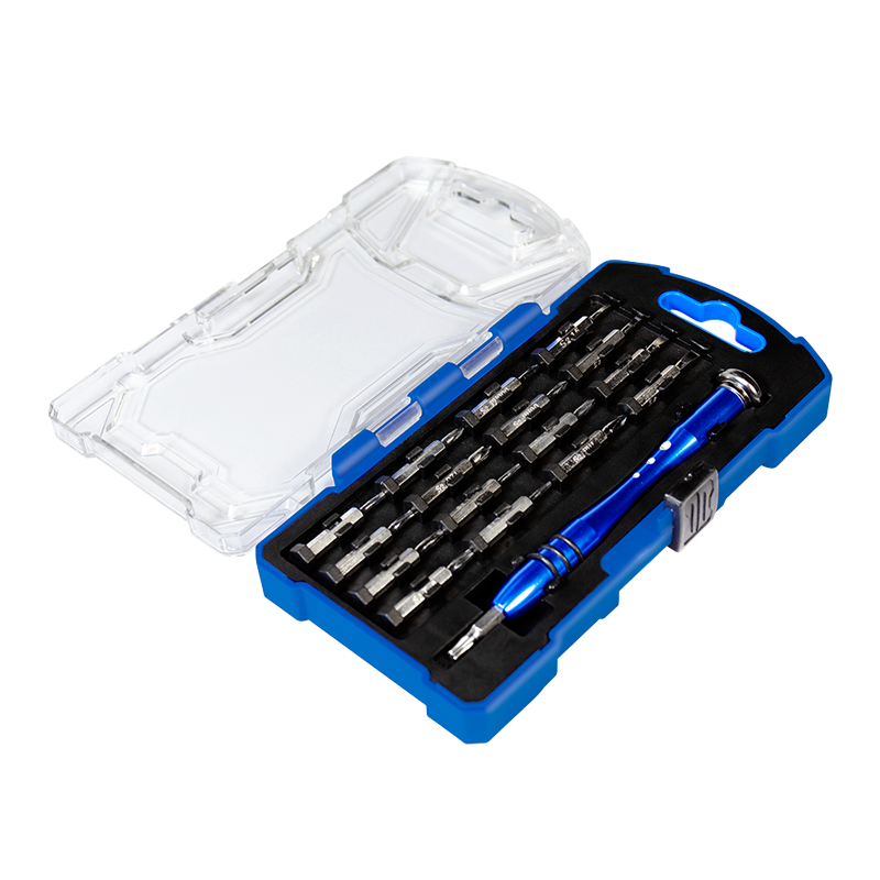 TRUSA scule surubelnite, LOGILINK, set 18 bucati: 17x biti (0.3x1.5mm,0.4x2.0mm,0.4x2.5mm,0.5x3.0mm,PZ0,PZ1,T4,T5,T6,T7,T8,T9,T10,PH000,PH00,PH0,PH1), maner din aliaj, "WZ0056"