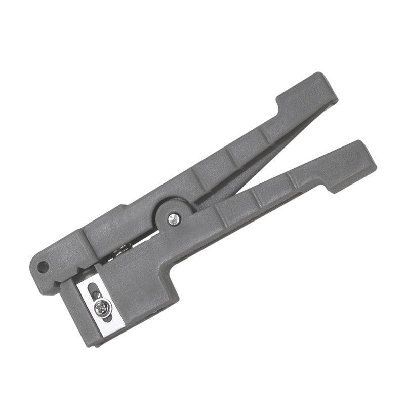 CLESTE dezizolare cablu, LOGILINK, functii: dezizolare cablu, fibra optica, coaxial, si Cu pana la 3.2mm, maner antialunecare, 3x lame drepte, 1x lama rotunda, gri, "WZ0063"