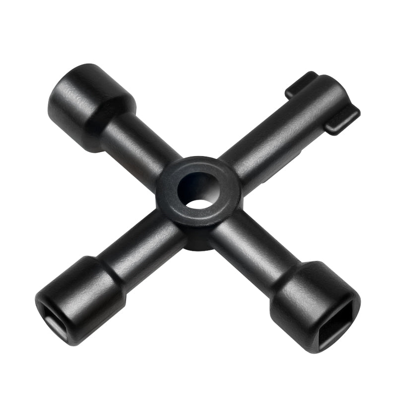 CHEIE UNIVERSALA in cruce Logilink, pentru cabinete, 4 tipuri de cheie, aliaj zinc, black, "WZ0072"