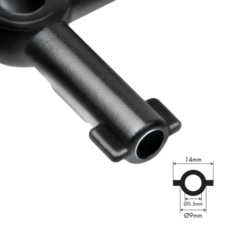 CHEIE UNIVERSALA in cruce Logilink, pentru cabinete, 4 tipuri de cheie, aliaj zinc, black, "WZ0072"