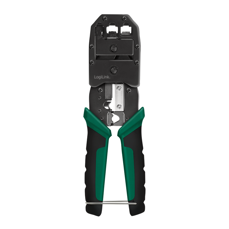 CLESTE sertizare mufe, LOGILINK, functii: sertizare mufe, decupare si taiere cablu, pentru mufe RJ11/ RJ12/RJ45 Cat.6a/7. "WZ0079"