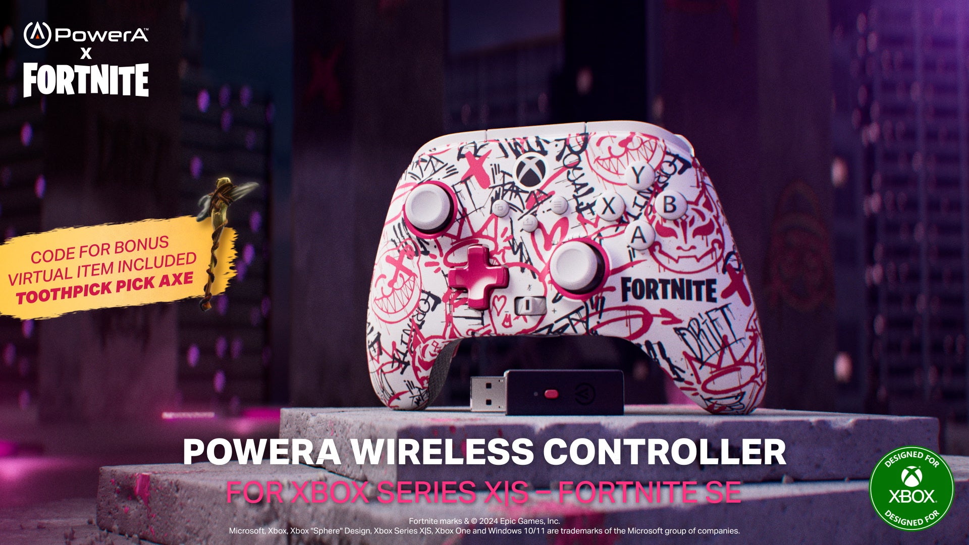 CONTROLLER PowerA, fara fir, pentru XBOX series X/ S, Fornite, "XBGP0400-01"