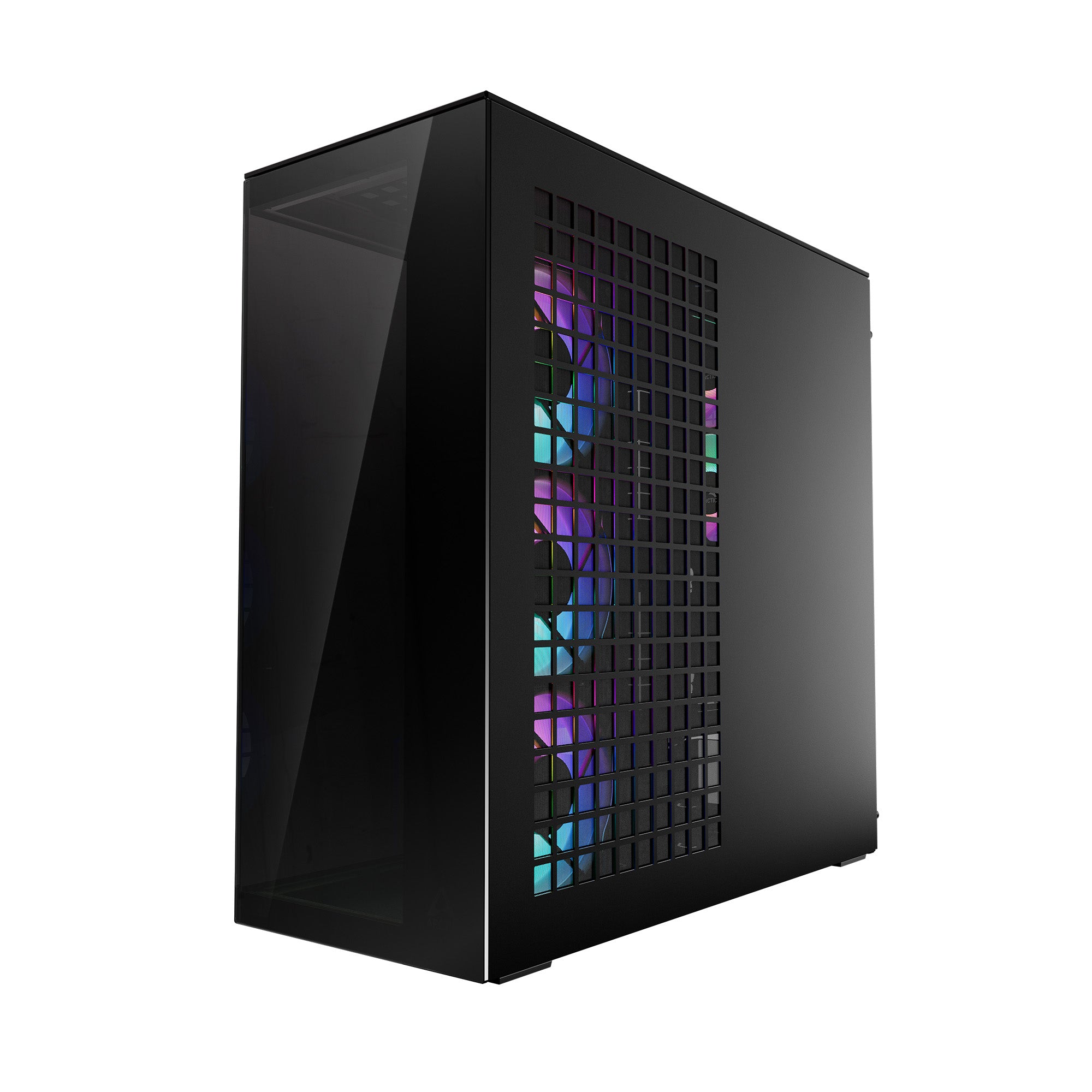 CARCASA Arctic "Xtender Mirror BK VG", mid tower, max 8xfan, 3xP14 ProR ARGB si 2xP12Pro ARGB instalate, PSU shroud 24 LED ARGB, USB-C x 1, USB 3.2 x 2, audio+mic, 7 sloturi expans, negru, "ACPCC00019A"