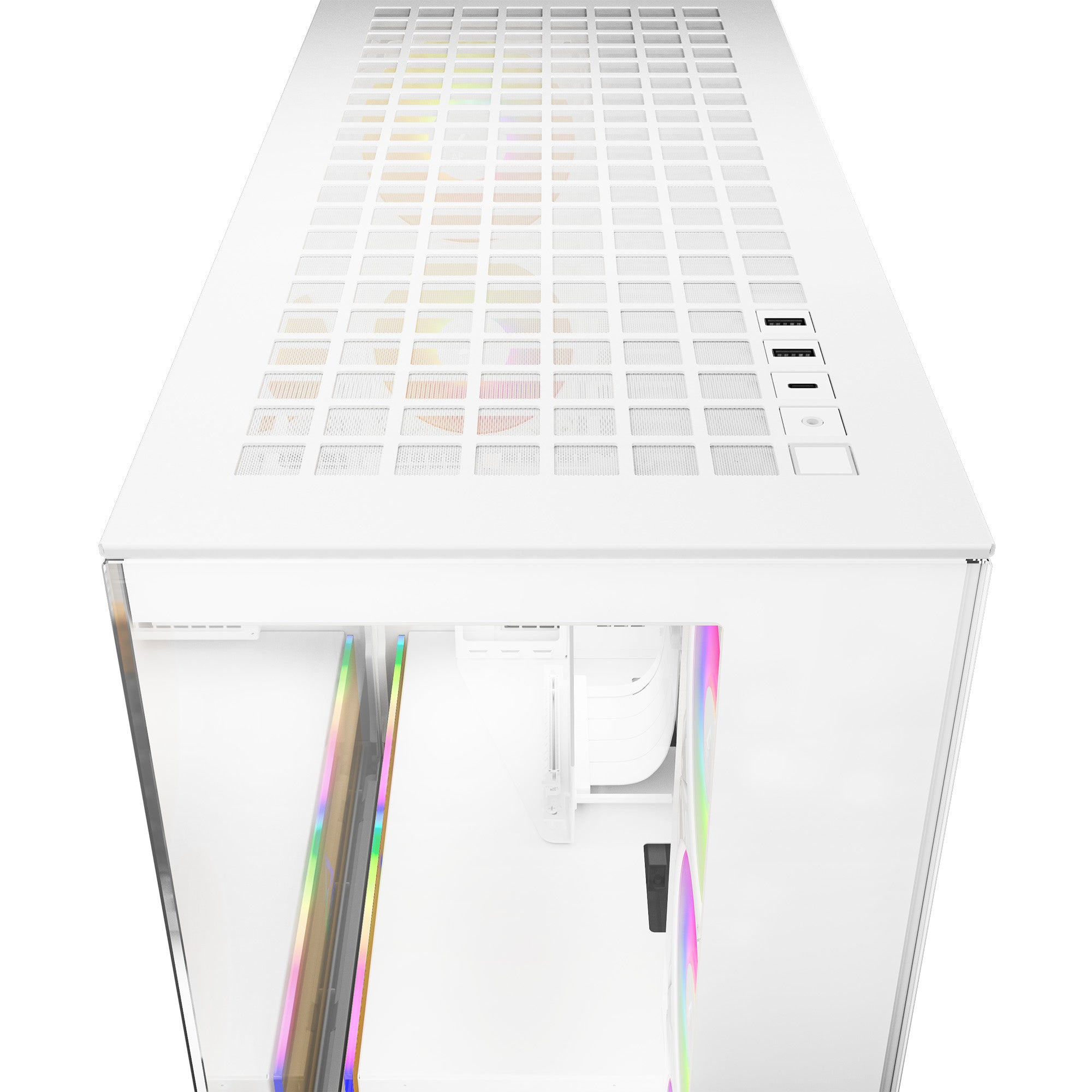 CARCASA Arctic "Xtender VG Wh", mid tower, max 8xfan, 3x P14 Pro R A-RGB si 2x P12 Pro A-RGB instalate, shroud 24 LED ARGB, USB-C x 1, USB 3.2 x 2, audio+mic, 7 sloturi exp, GPU vertical, riser PCIe 4.0, alb, "ACPCC00017A"