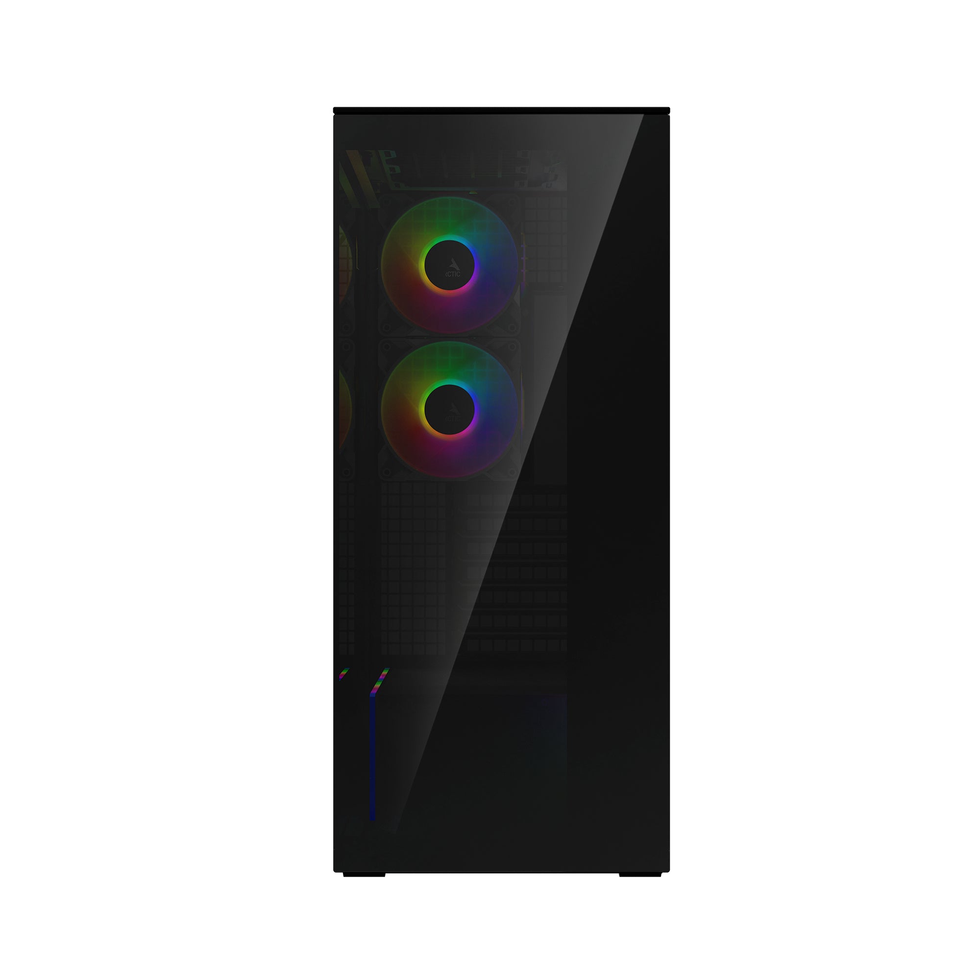 CARCASA Arctic "Xtender", mid tower, max 8xfan, 3xP14 ProR ARGB si 2xP12Pro ARGB instalate, PSU shroud 24 LED ARGB, USB-C x 1, USB 3.2 x 2, audio+mic, 7 sloturi expans, negru, "ACPCC00015A"