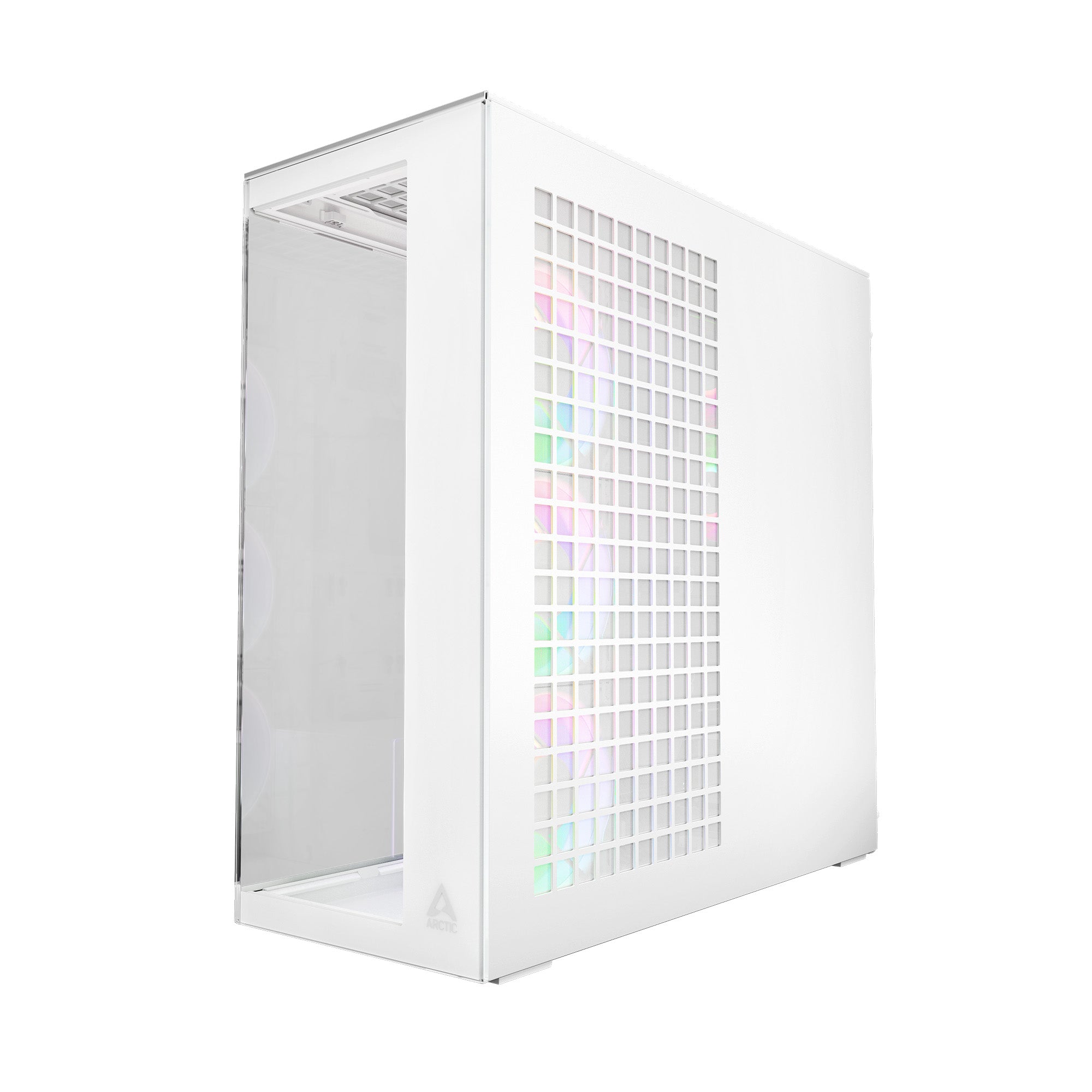 CARCASA Arctic "Xtender Wh", mid tower, max 8xfan, 3xP14 ProR ARGB si 2xP12Pro ARGB instalate, PSU shroud 24 LED ARGB, USB-C x 1, USB 3.2 x 2, audio+mic, 7 sloturi expans, alb, "ACPCC00014A"