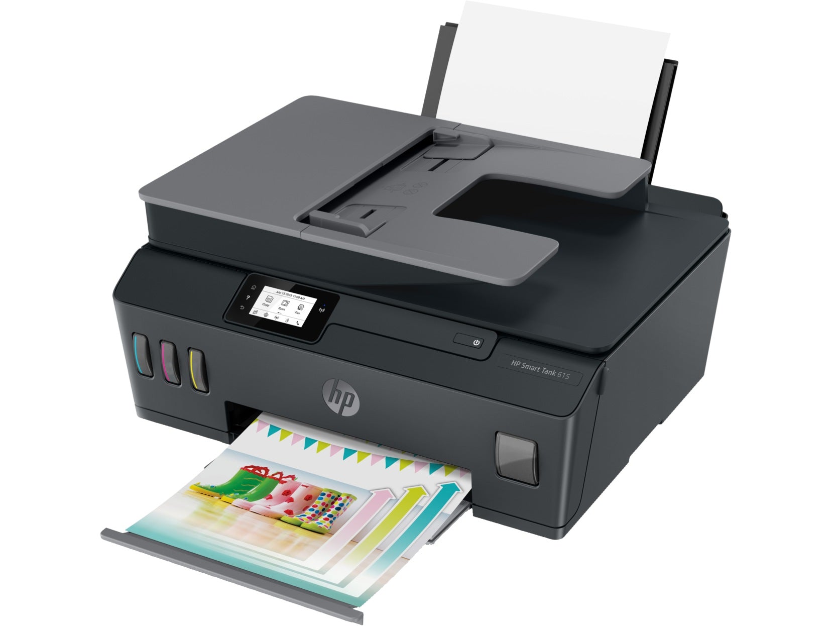 Multifunctional Inkjet CISS Color HP Tank 615, A4, Functii:Impr|Scan|Cop|Fax,Viteza Print Mono:11ppm,Viteza Print color:5ppm,Conectiv:USB|WiFi,Duplex:Nu,ADF:ADF "Y0F71A"