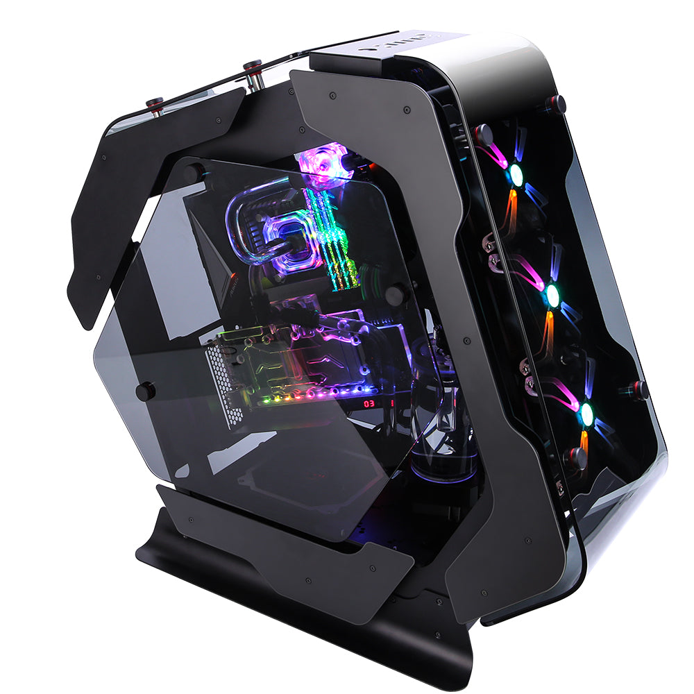 CARCASA Zalman "Z-Machine", middle tower, gaming, fara sursa, , 5xfan inclus, , USB Type-C x 1, USBx4, audio+mic, 7 sloturi expansiune, negru, "Z-Machine 500"