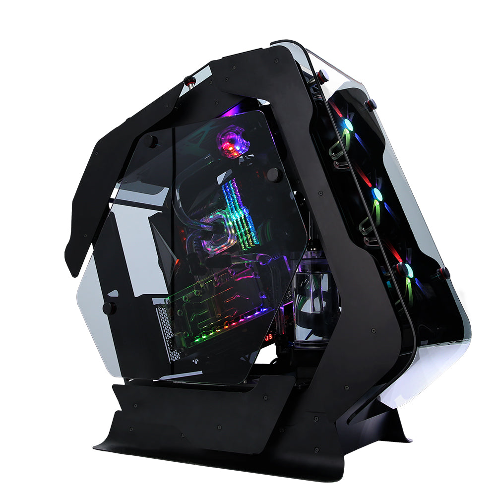 CARCASA Zalman "Z-Machine", middle tower, gaming, fara sursa, , 5xfan inclus, , USB Type-C x 1, USBx4, audio+mic, 7 sloturi expansiune, negru, "Z-Machine 500"