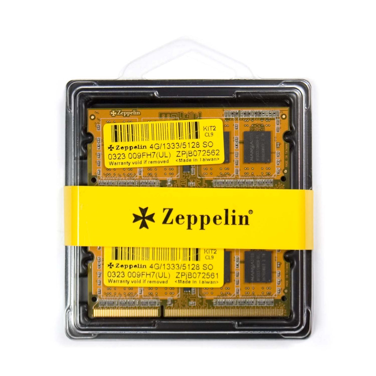 MEMORIE SODIMM Zeppelin DDR3 8GB frecventa 1333 MHz, (kit 2 x 4GB), retail 